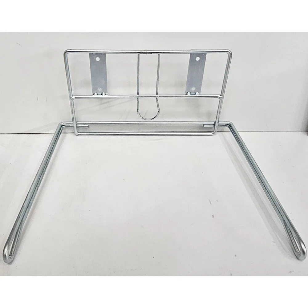 New Set of 2 Chrome T-Shirt Bag Holder Racks Wall Mount Counter 12x10x6
